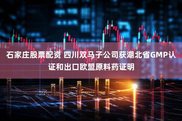 石家庄股票配资 四川双马子公司获湖北省GMP认证和出口欧盟原料药证明